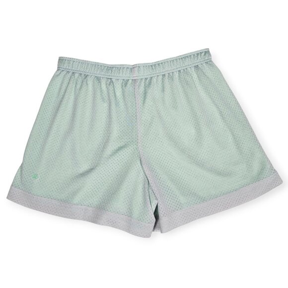 Peloton x Lululemon Mesh Running Shorts Women's Large Mint Green - Picture 7 of 9